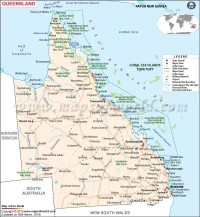 queensland: travel destinations and time zones